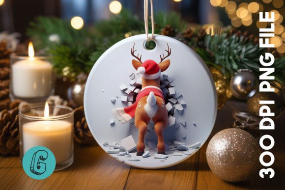 A Design Review of the Reindeer Christmas Ornament Graphics
