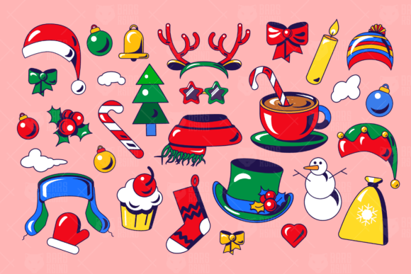 A Designer's Review: Winter Christmas Set Graphics