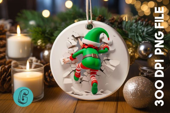 A Playful Christmas Elf Graphic for Seasonal Content Design