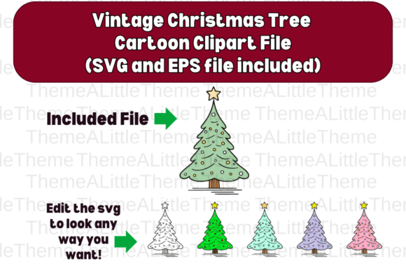 A Retro Christmas Tree Graphic for Nostalgic Branding