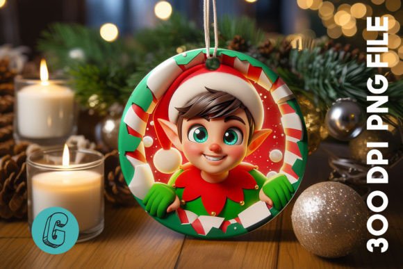 An Elf Graphic for Festive Merchandise & Illustrations