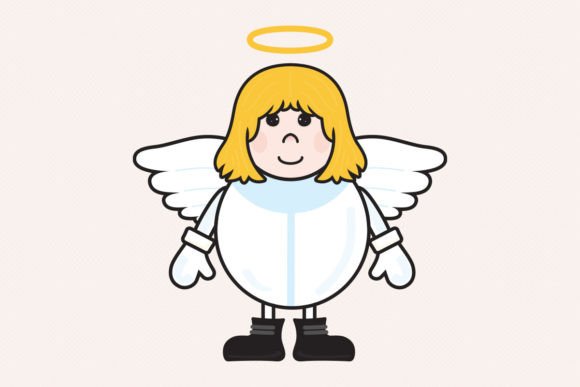 Christmas Angel Character Outline Iconic Review