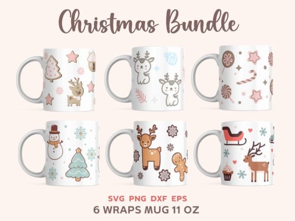 Christmas Mug Designs Bundle: A Closer Look