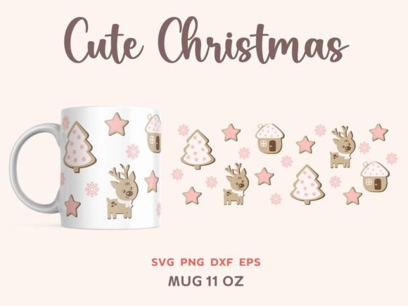 Christmas Wrap for Mug 11oz Svg: A Graphics and Illustrations Review