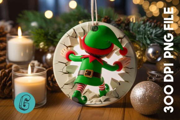 Design Review: Cute ELF Christmas Ornament B 123