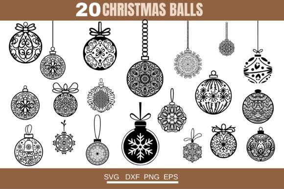 Festive Elegance Christmas Ball 20-Pack Graphics