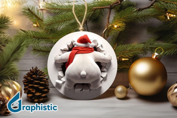 Reviewing a Festive Embroidery Asset: The 3D Polar Bear Ornament