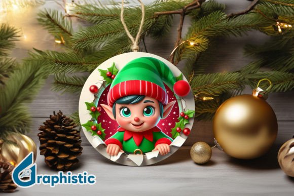 Reviewing an Elf Graphics Asset for Client Holiday Projects