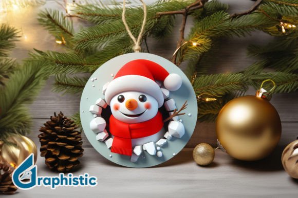 Snowman Ornament: A Graphic for Festive Illustrations